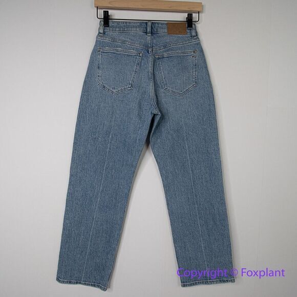 New! Madewell The Petite Curvy '90s Straight Jean rondell wash, size 25P - Picture 8 of 15
